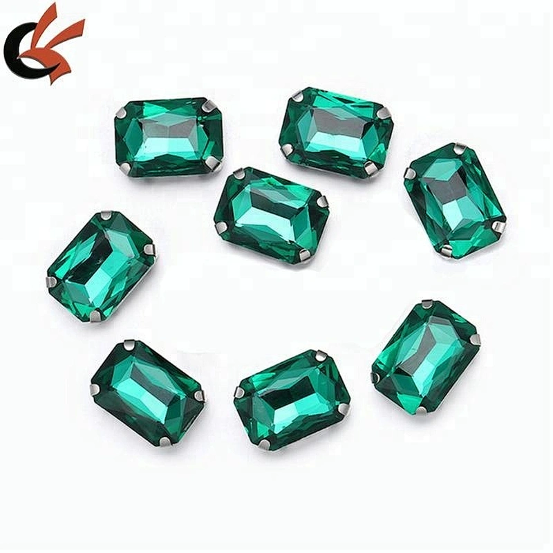 sew-on rhinestone with claw acrylic stone with metal setting