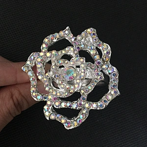 Custom Made Creative Rhinestone Napkin Rose Serviette Holder