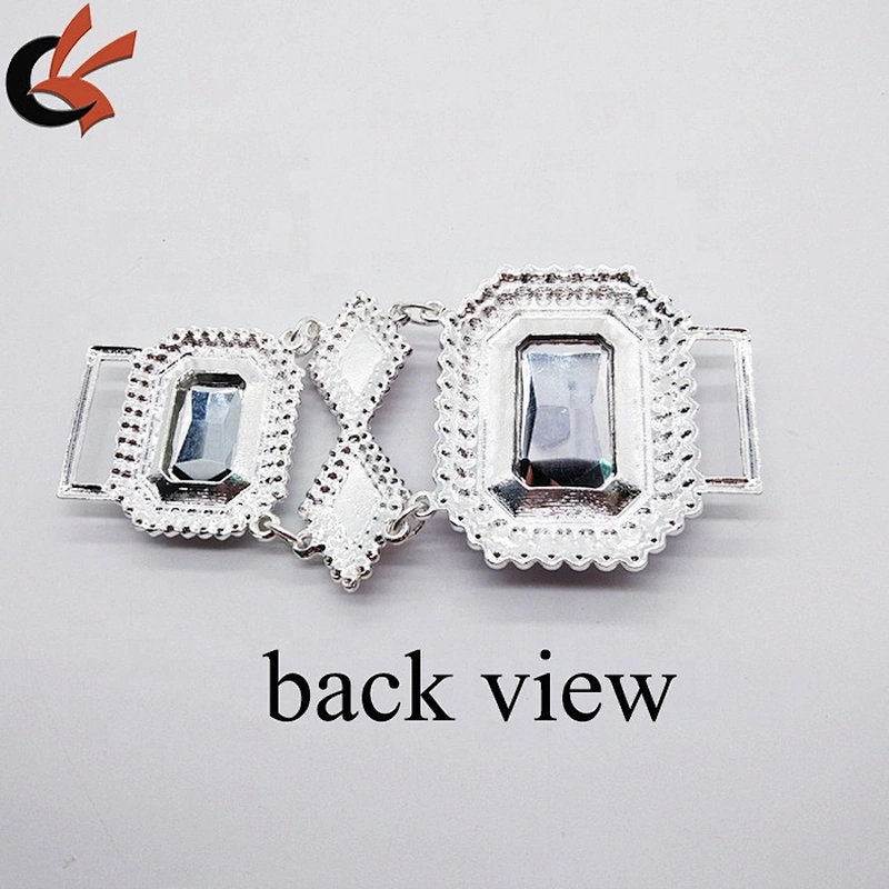Wholesale Hot 6.7'' Purple Rhinestone Connector Bikini Connector Shoe Buckle Headband Connector