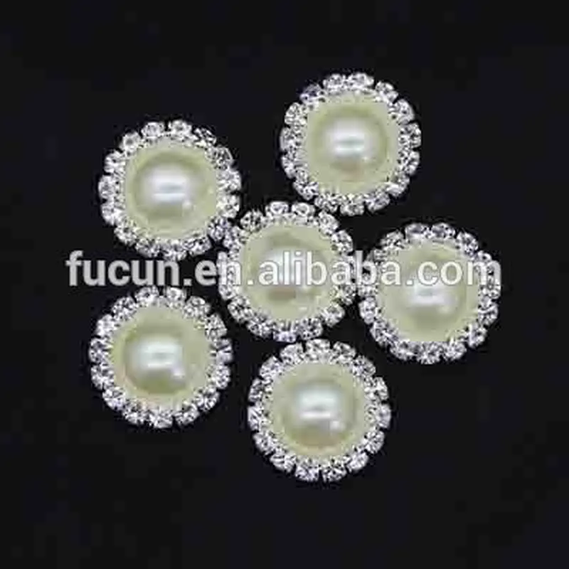 wholesale latest style shinning strass stone pearl buckle for wedding invitation