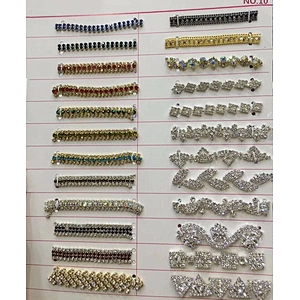 fashion new style wholesale pearl crystal rolling trimming chain for wedding dress decoration