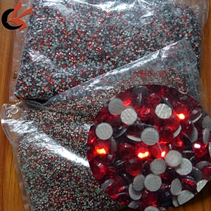 SS10 Flatback heat transfer red hot fix rhinestone