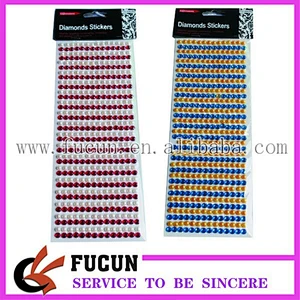 HOT sparkling Crystals sticker gems rhinestone Sticker