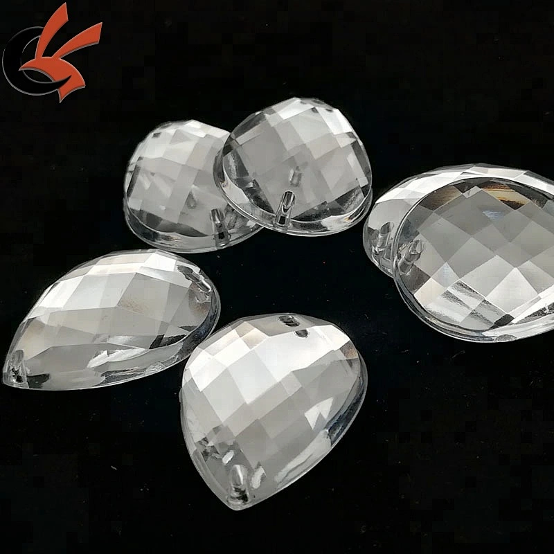 Acrylic Crystal Round Faceted Flat Back Rhinestones Beads DIY