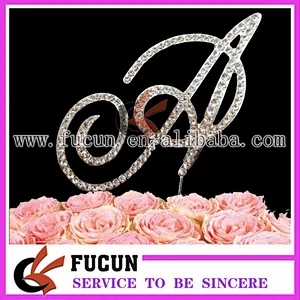 New products diamond cake topper wedding centerpieces china wholesale