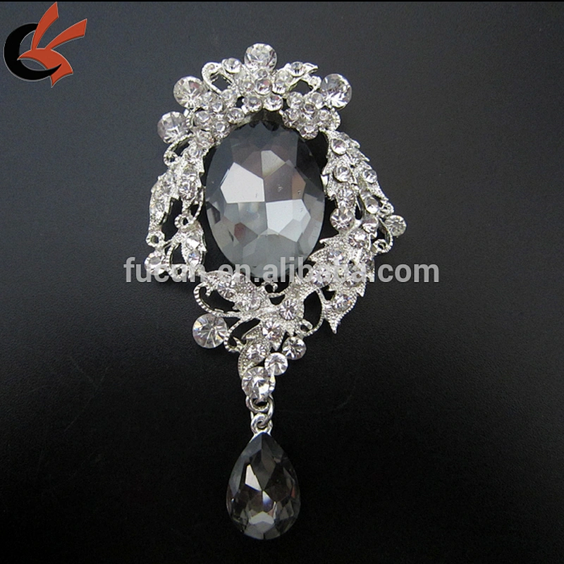 vintage large crystal rhinestone brooch wholesale