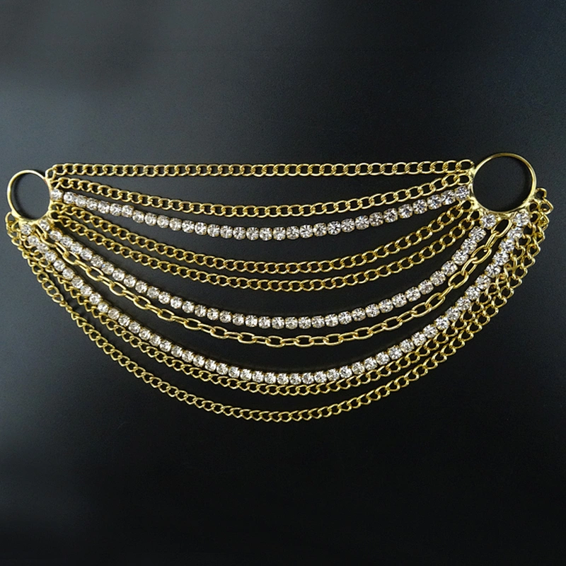 Fashion Punk Style Strong Hanging Gold Metal Chain Connector for Bikini