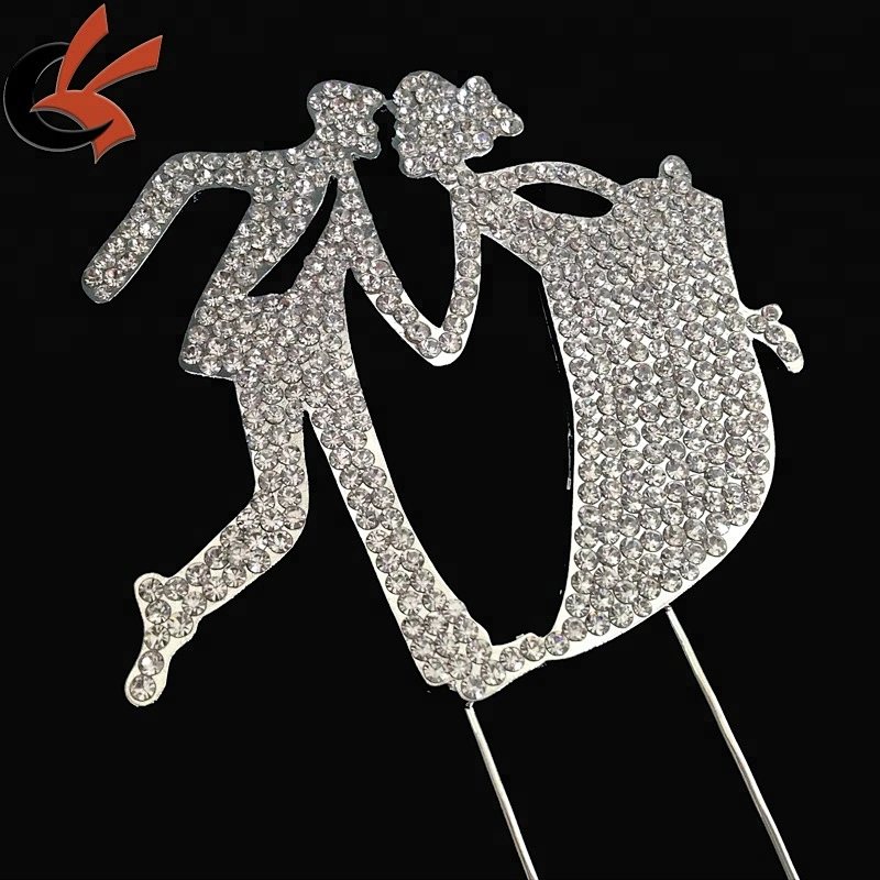 Mr and Mrs Wedding Rhinestone Cake Topper Decoration
