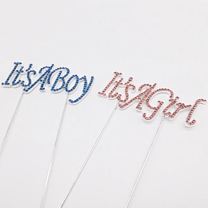 Party decorations customized cake topper supplies it's a boy/it's a girl birthday party cake topper