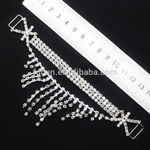 2017 Jewelry Glass Rhinestone Bikini Buckle Bikini Connector For Swimsuit Decorations