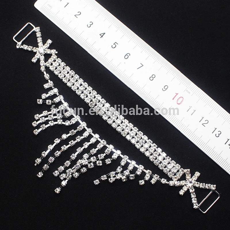 2017 Jewelry Glass Rhinestone Bikini Buckle Bikini Connector For Swimsuit Decorations