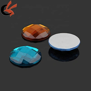 Colours large round flat back acrylic