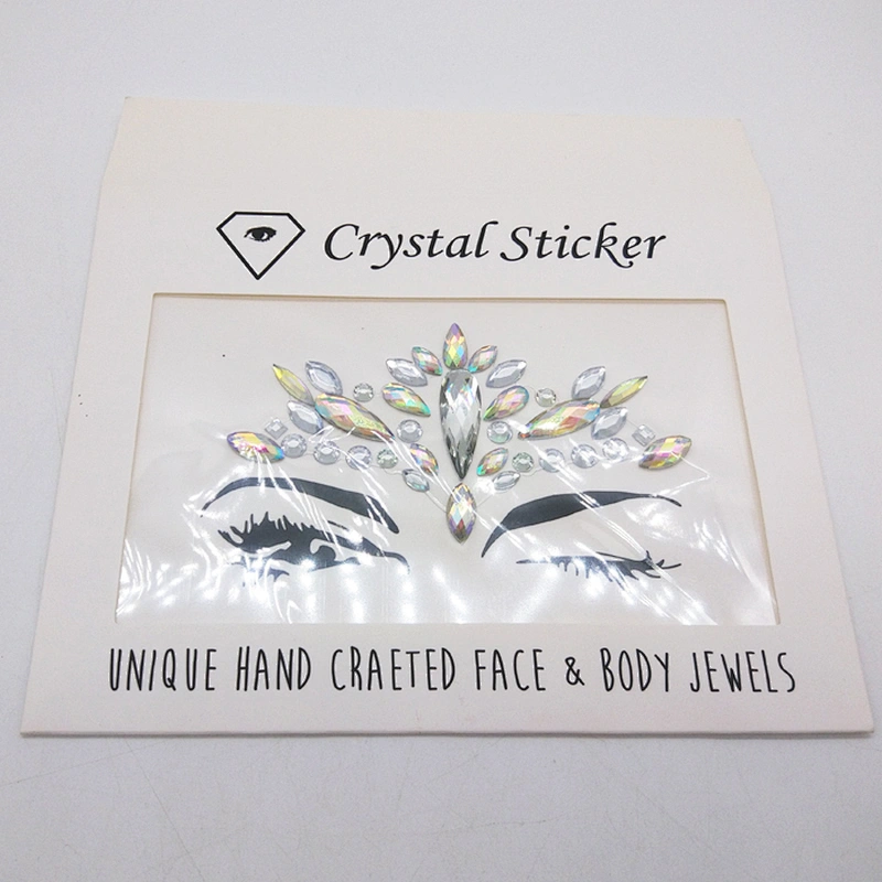 Festival party Temporary Tattoos adhesive face Jewels and body crystal stickers