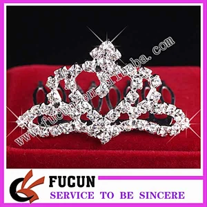 Lovely princess happy birthday party tiaras/crowns cheap heart tiara for girls