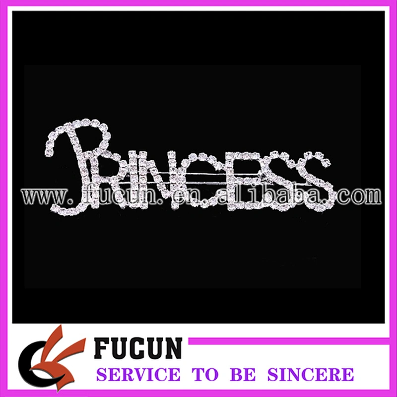 bride letter rhinestone name brooch pin for wedding
