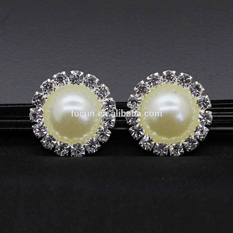 wholesale latest style shinning strass stone pearl buckle for wedding invitation