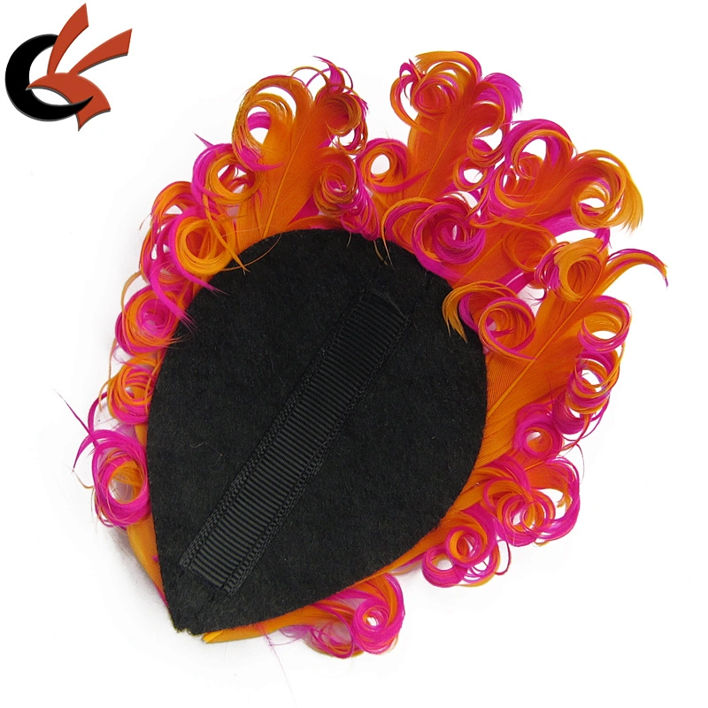 Vintage Inspired Nagorie Curly Feather Pad for Headbands Hats Hair Clips