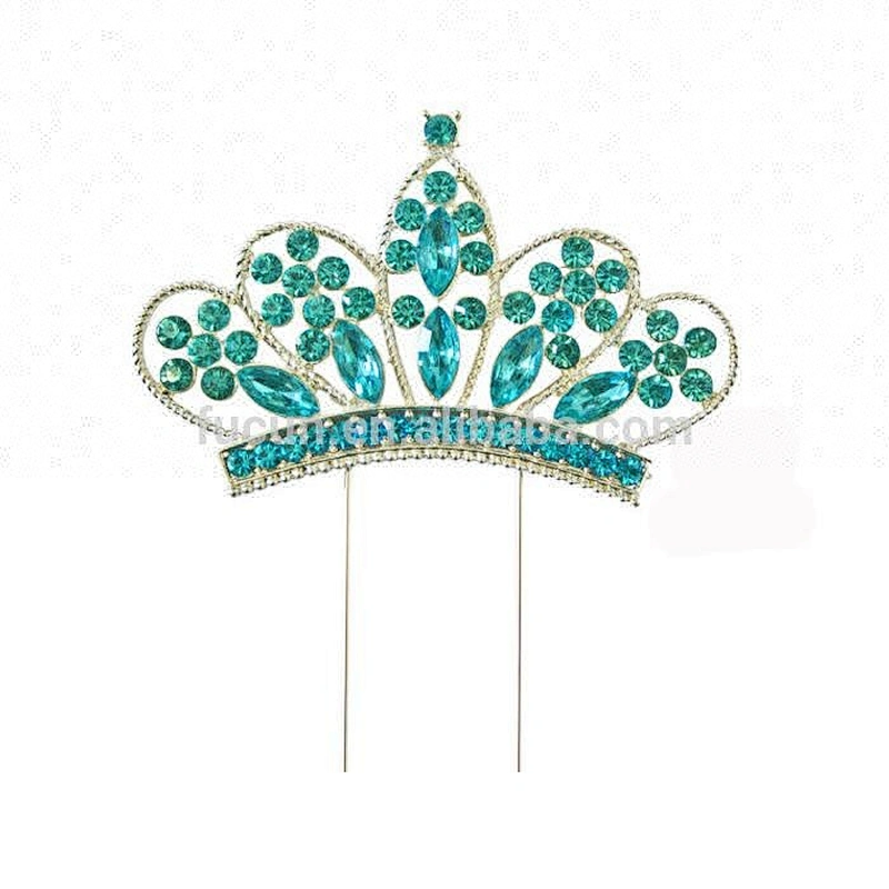 sparkly pink rhinestone acrylic crown wedding cake decorative cake topper