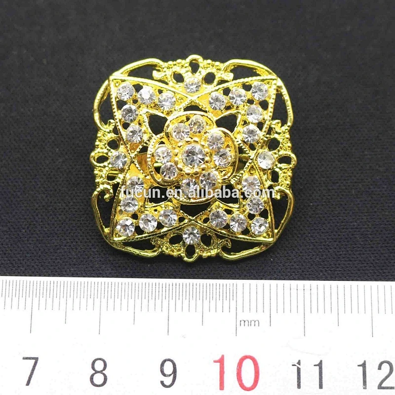 jewelry fashion Zinc alloyed gold plating styles rhinestone crystal wedding brooch