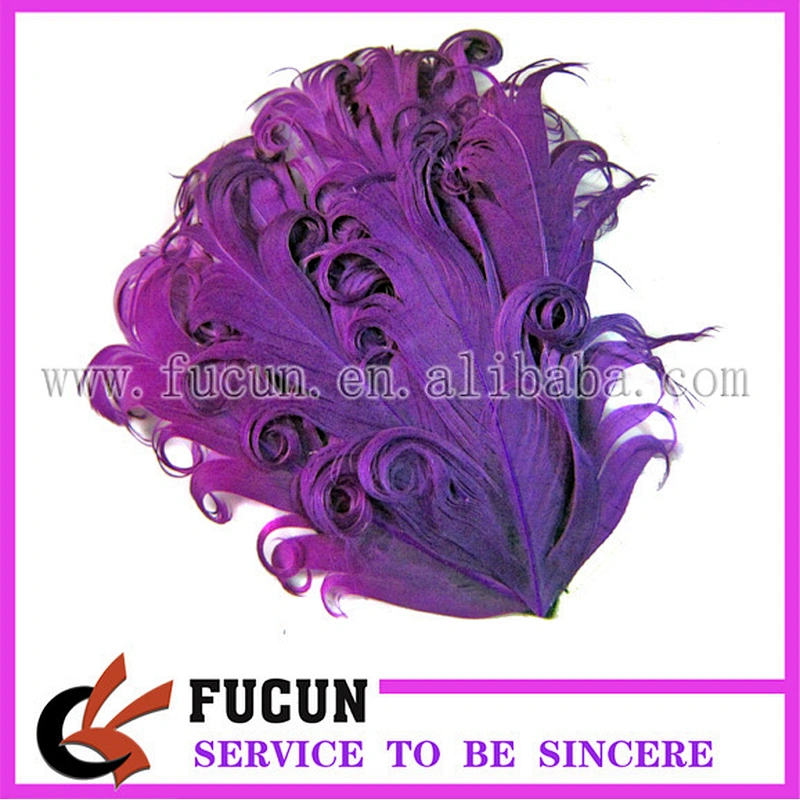 Curly Goose Feather Pad Decorations For Headbands