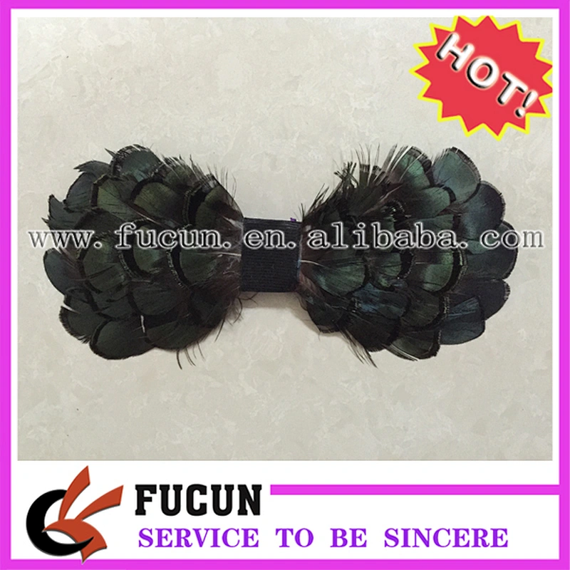 New lovely black feather pads for kids headbands baby hair bands accessories