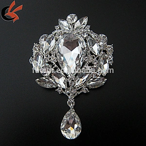 vintage large crystal rhinestone brooch wholesale