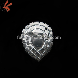 Luxurious small crystal glass waterdrop rhinestone buckles for wedding invitation