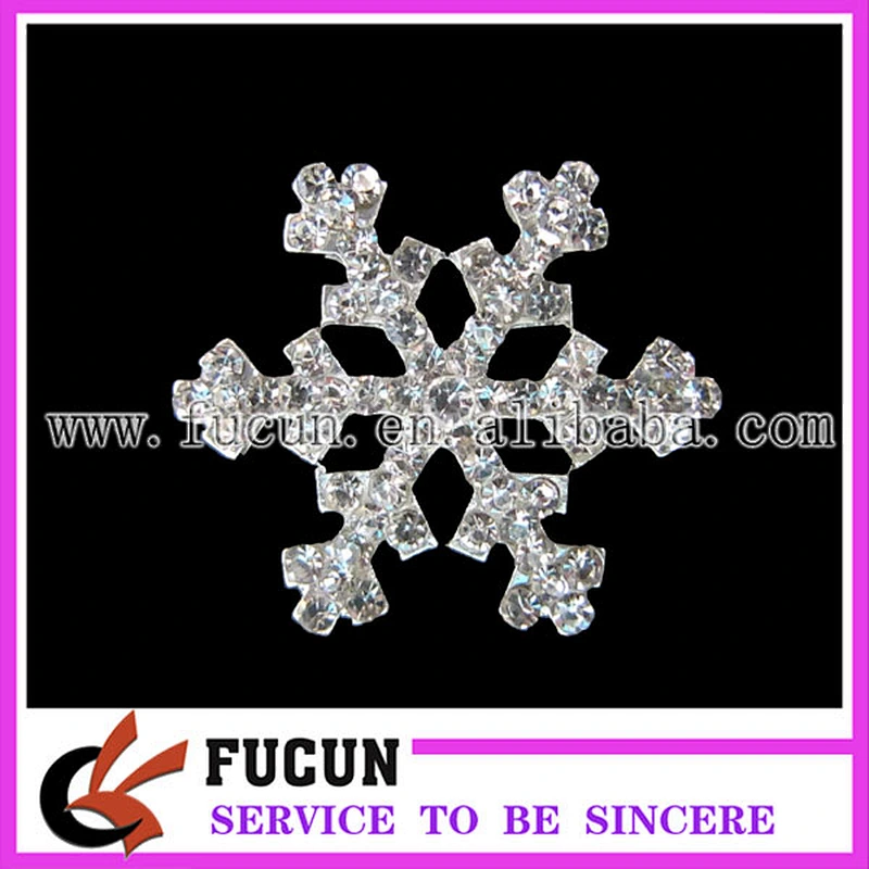crystal snowflake buckles embellishment for wedding invitations