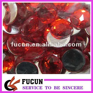High Quality red large acrylic diamond gem