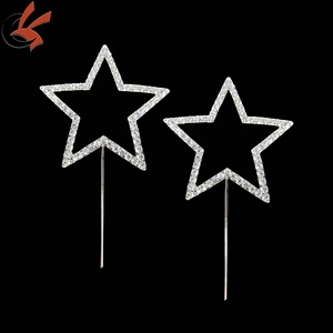 bling bling star shape rhinestone cake topper