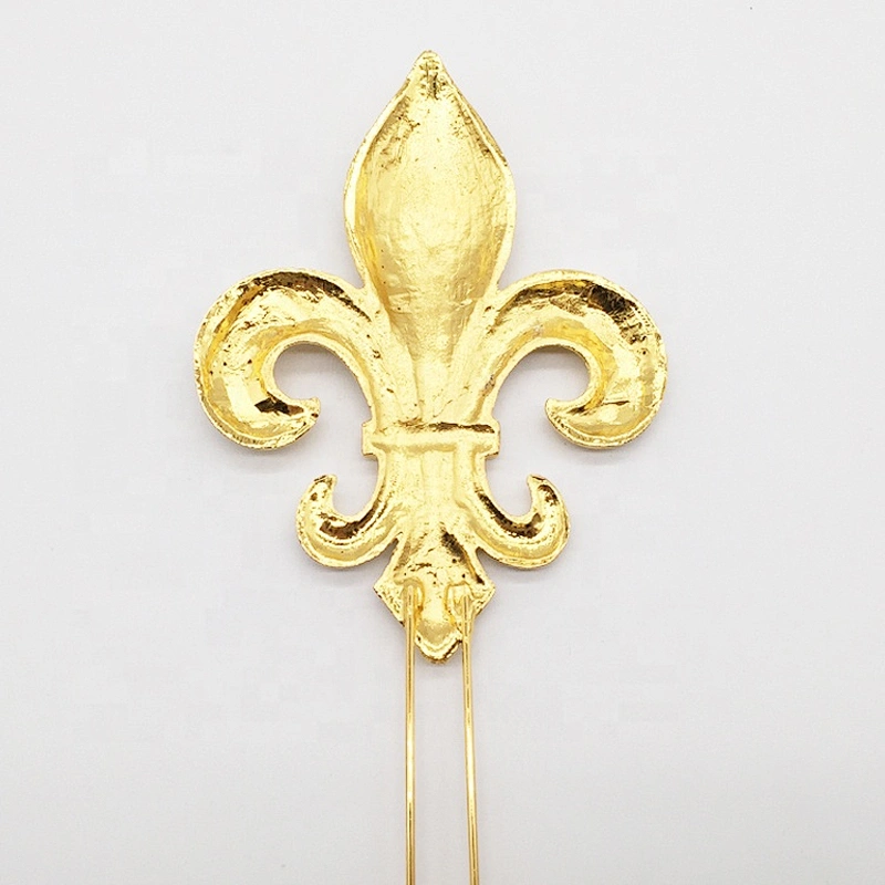 Factory custom wedding decoration party supplies gold christian cross cake topper