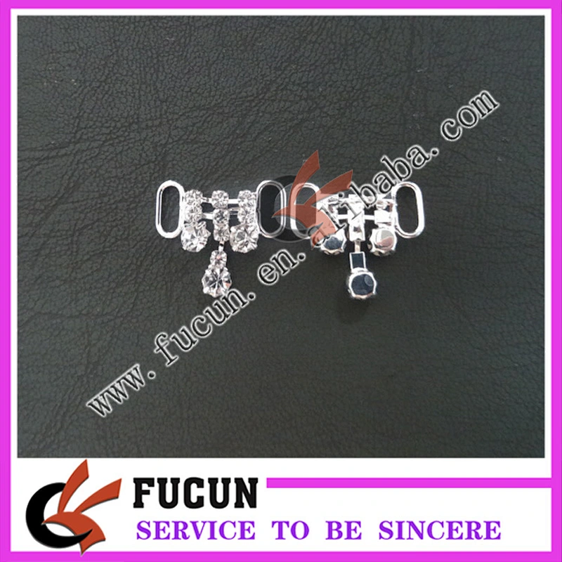 Crystal diamond drop connector rhinestone micro bikini