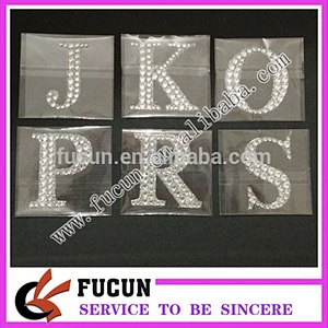 Customized Acrylic Rhinestone Letter Stickers On Rhinestones