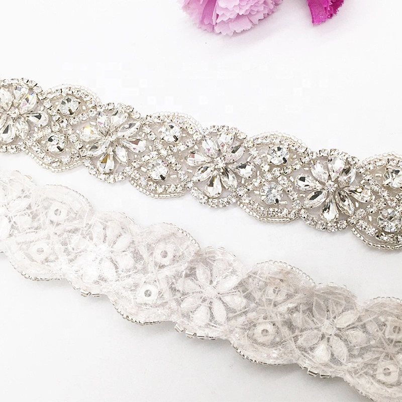 High Quality Luxury Jewelry Vintage Decorative Rhinestone Crystal Bridal Belt Sash For Wedding Dress