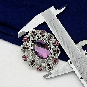 2018 New style Fashion Vintage crystal rhinestone brooch for wedding invitations