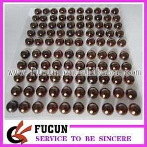 Fashion design acrylic rhinestone sticker pearl agate crystals gems sticker
