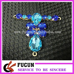 Fashion colorful rhinestone acrylic shoelace charm shoe accessories for ladies summer sandals