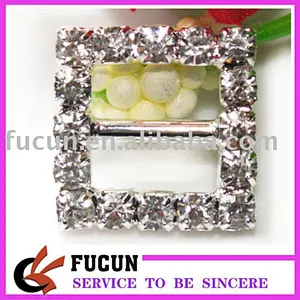 10mm rhinestone square buckles/ribbon buckles