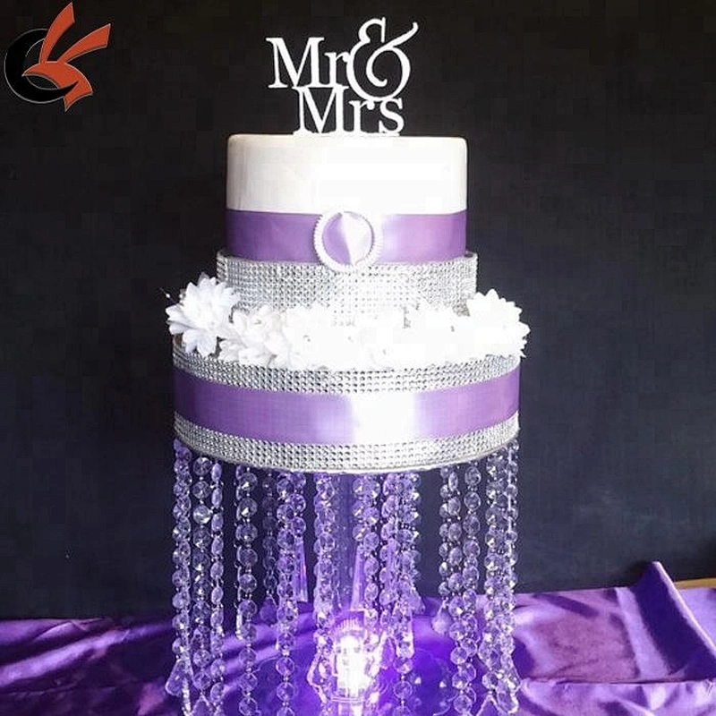 Asian Style Chandelier Cake Stands Favors Round Acrylic Crystal