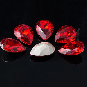 Best Price Machine Cut Blue Navette Crystal Fancy Stone For Jewelry Decoration