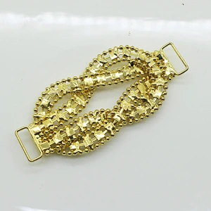 wholesale fashion metal 80mm crystal rhinestone connectors for bikini