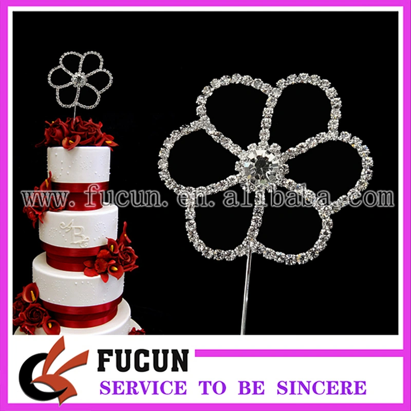 bling bling star shape rhinestone cake topper