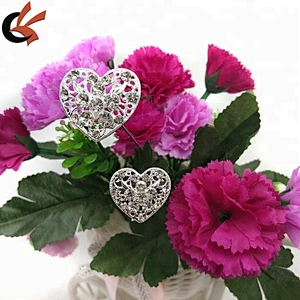 Factory for sale Sparkly Crystal Rhinestone Floral Picks