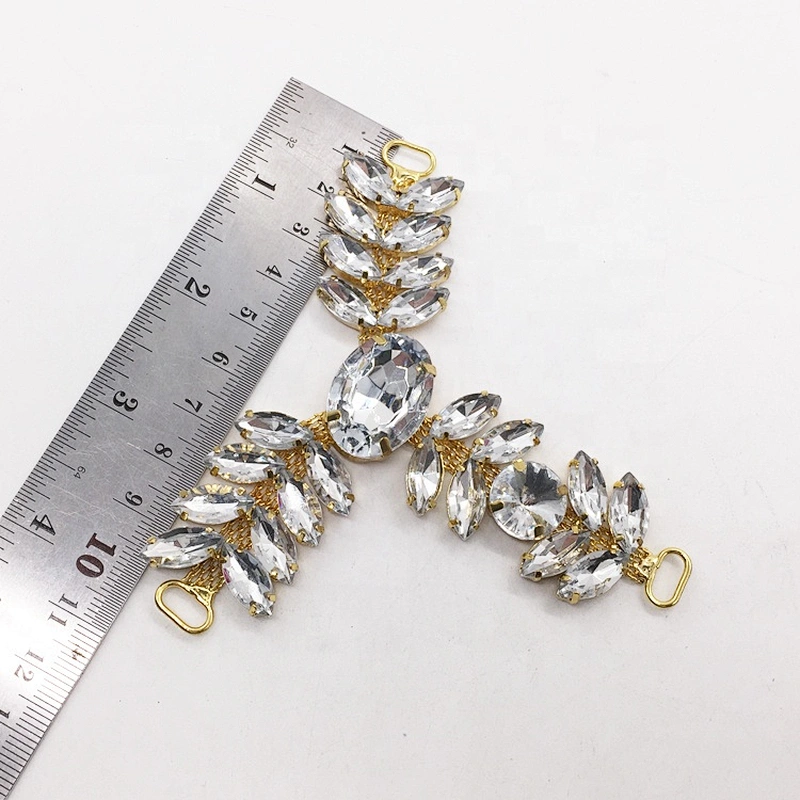 Ladies Jewelry Crystal Rhinestone Shoe Buckles And Accessories Beach Sandal for Decorations