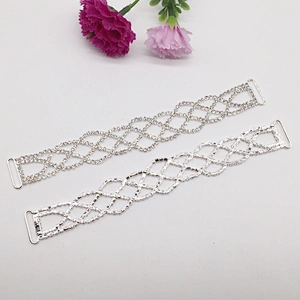 2019 wholesale fashion nets style rhinestone mesh crystal bikini chain connector