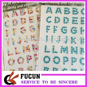 Diamond Rhinestone Alphabet Letters Self Adhesive Scrapbooking Sticker