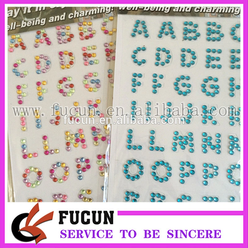 Diamond Rhinestone Alphabet Letters Self Adhesive Scrapbooking Sticker