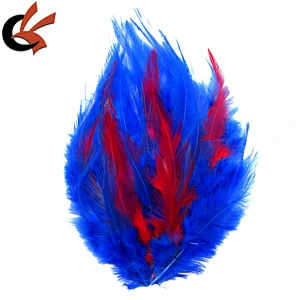 Sunshine Yellow and black Hackle rooster feather pad for hats