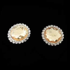 Factory Hot sale crystal rhinestone  acrylic flat back design  brooch in bulk