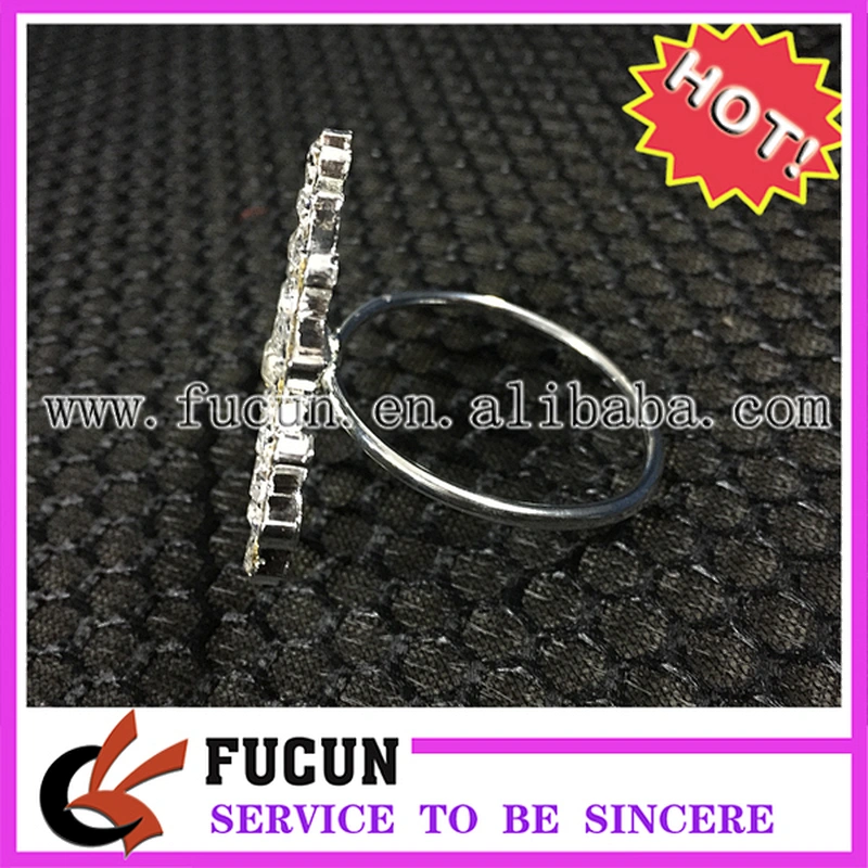 hot sale cheap rhinestone snowflake napkin ring for Christmas